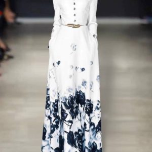 High-end printed dress